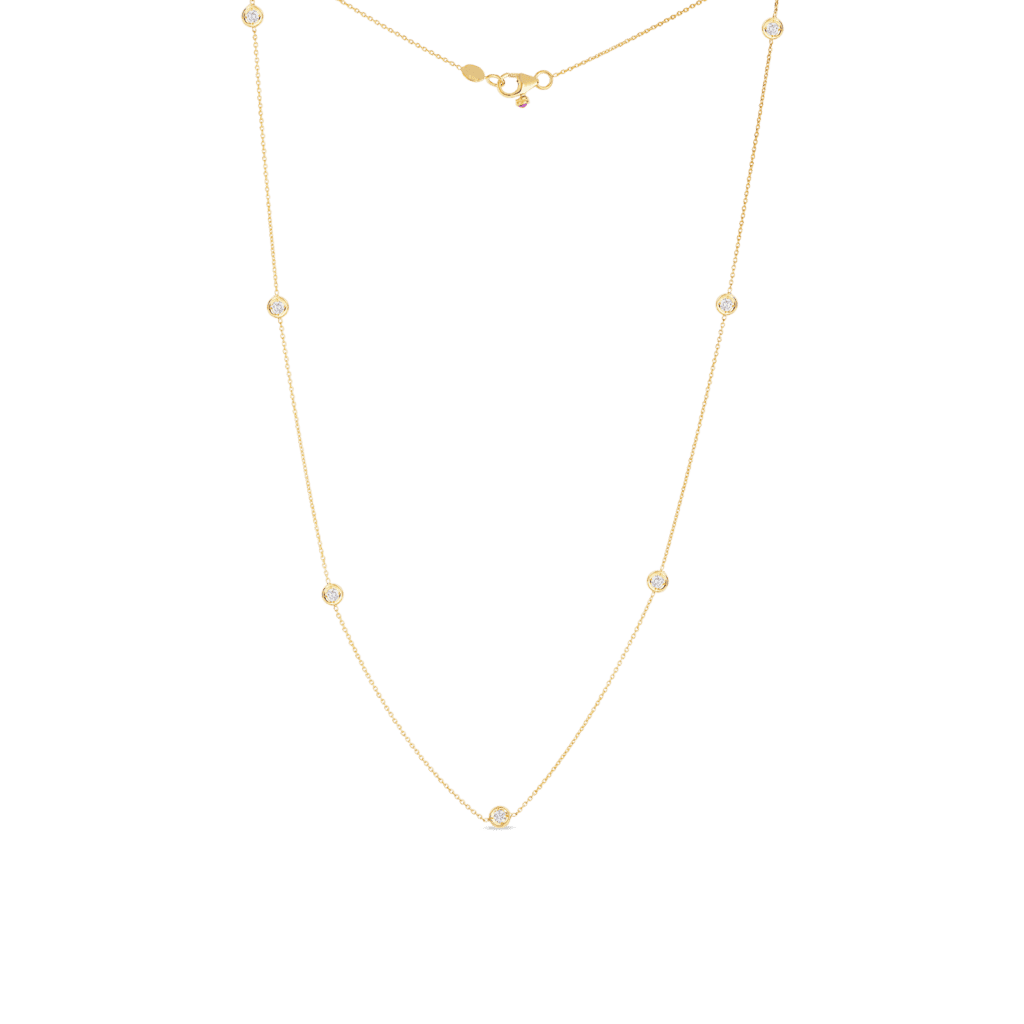 Roberto coin 7 station diamond deals necklace